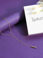 Load image into Gallery viewer, Sleek Gold Drop Necklace