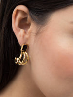 Load image into Gallery viewer, Black Zircon Stud Earrings