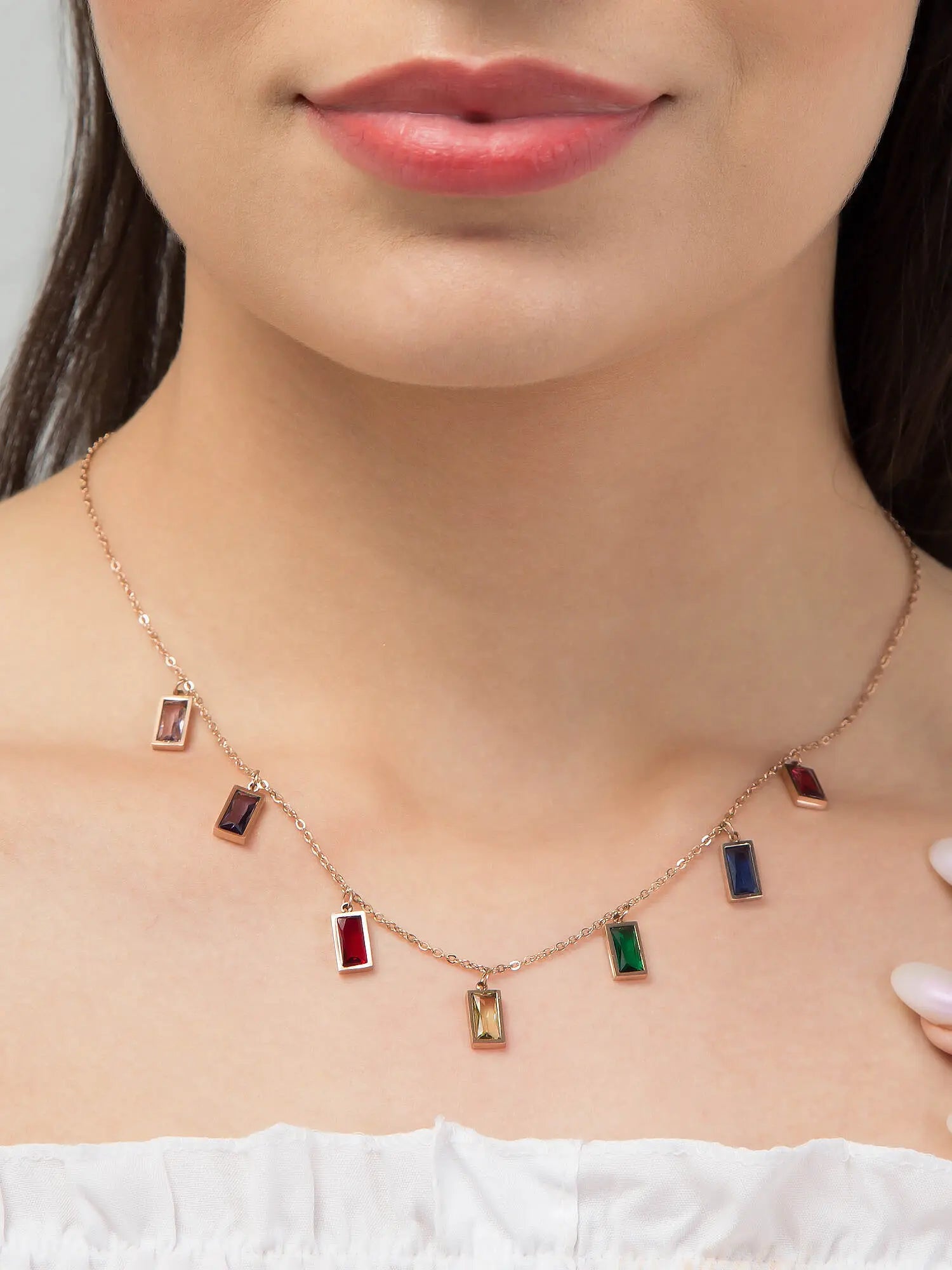 Colorful Zircon Pendant Luxurify Jewellery