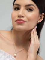 Load image into Gallery viewer, Pearl Pendant with Earrings