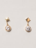 Load image into Gallery viewer, Stars With Diamond Earring