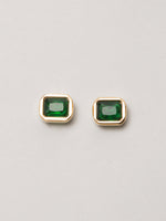 Load image into Gallery viewer, Emerald Stone Earring