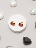 Load image into Gallery viewer, Ruby Crystal Earring