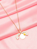 Load image into Gallery viewer, White Daisy Flower Pendant