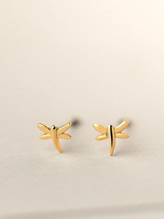 Dragonfly Mismatched Stud Earrings