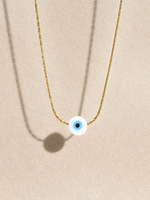 Load image into Gallery viewer, Tiny Blue Eye Necklace for Women