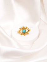 Load image into Gallery viewer, Turquoise Evil Eye Stud Earrings