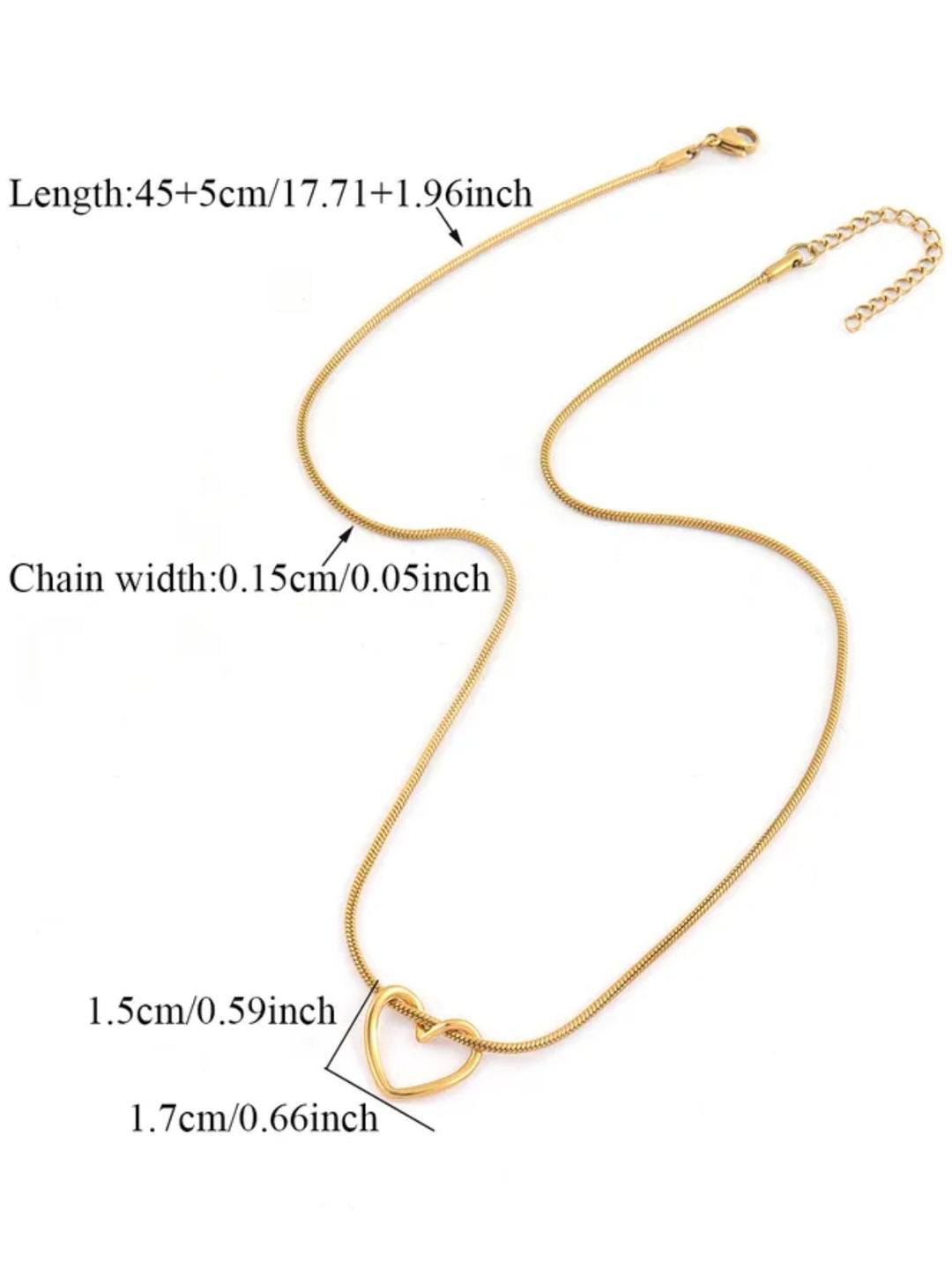 Gold Plated Love Necklace