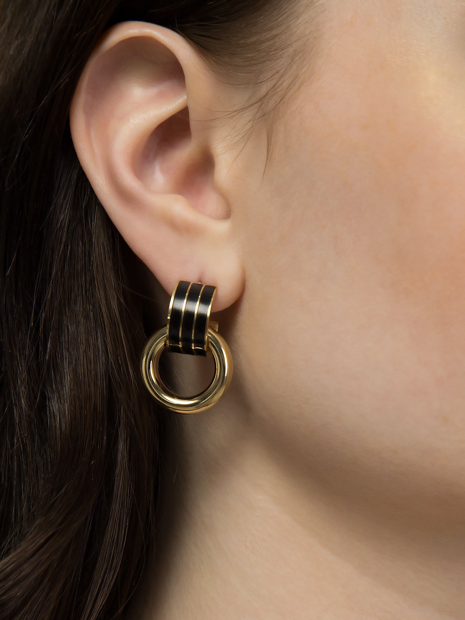 Double Round Earring