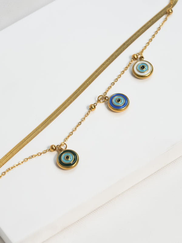 Trinity Evil Eye Bracelet