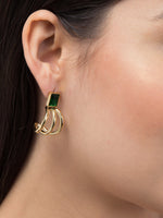Load image into Gallery viewer, Stylish Emerald Multitube Stud Luxurify Jewellery
