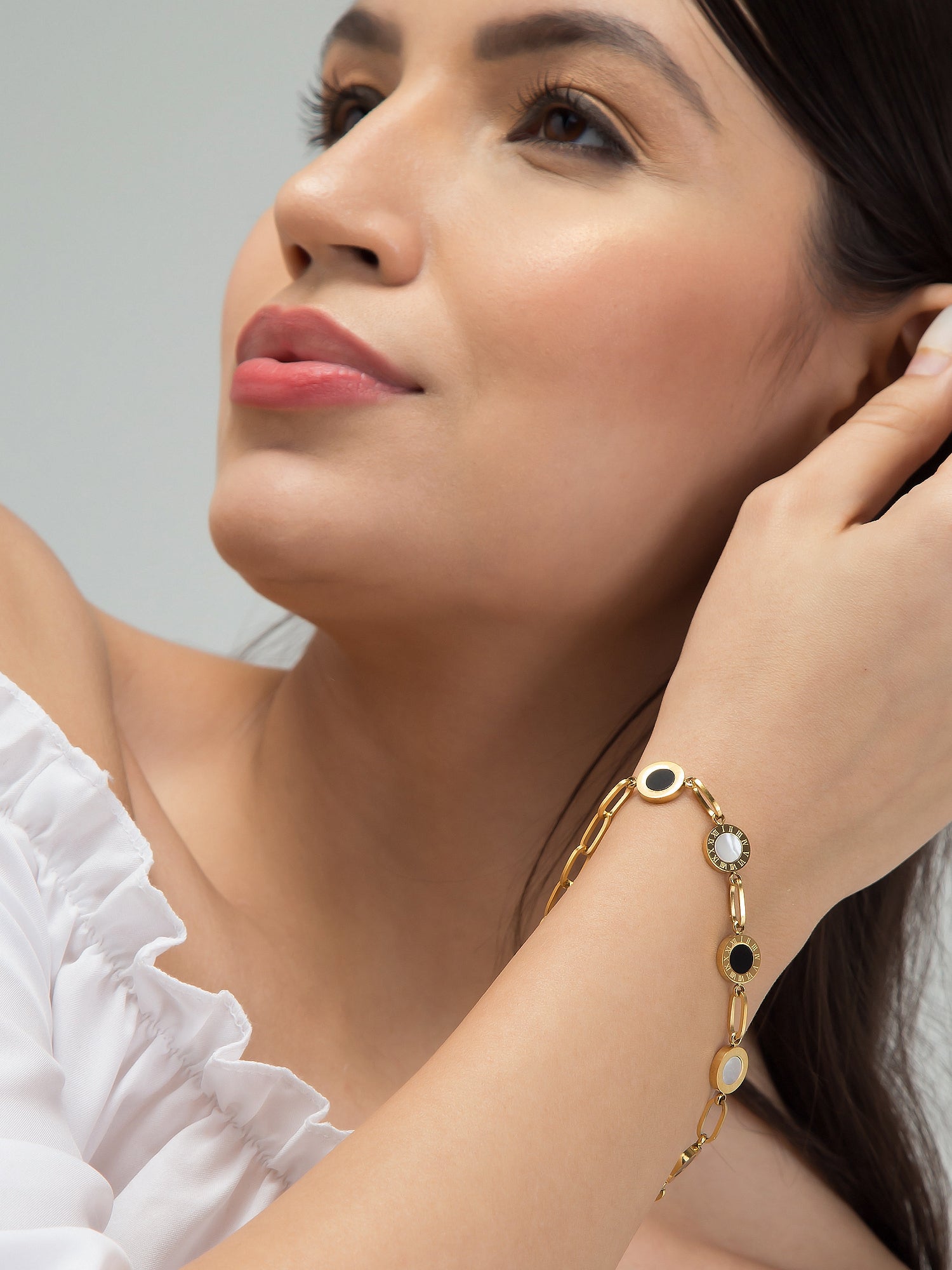 Monochrome Coin Bracelet