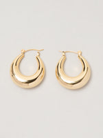 Load image into Gallery viewer, Classic Gold Circular Hoop Earrings
