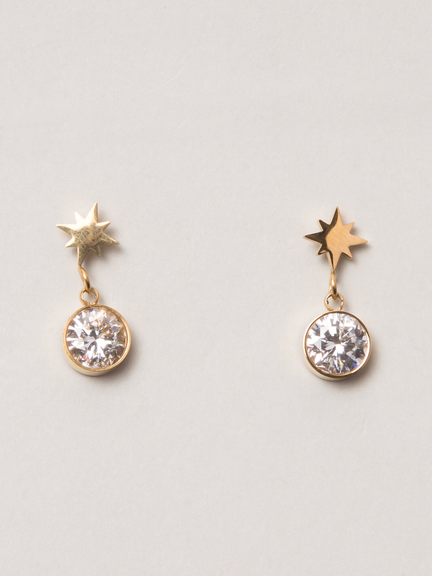 Stars With Diamond Earring