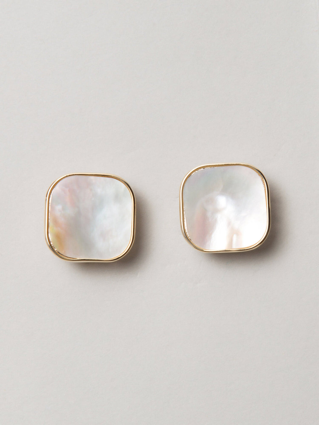 Square Shape White Pearl Earring Luxurify Jewellery