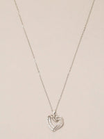 Load image into Gallery viewer, Silver Double Heart Pendant Luxurify Jewellery
