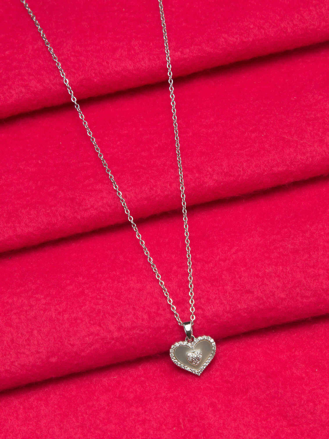 Silver Heart Pendant Luxurify Jewellery