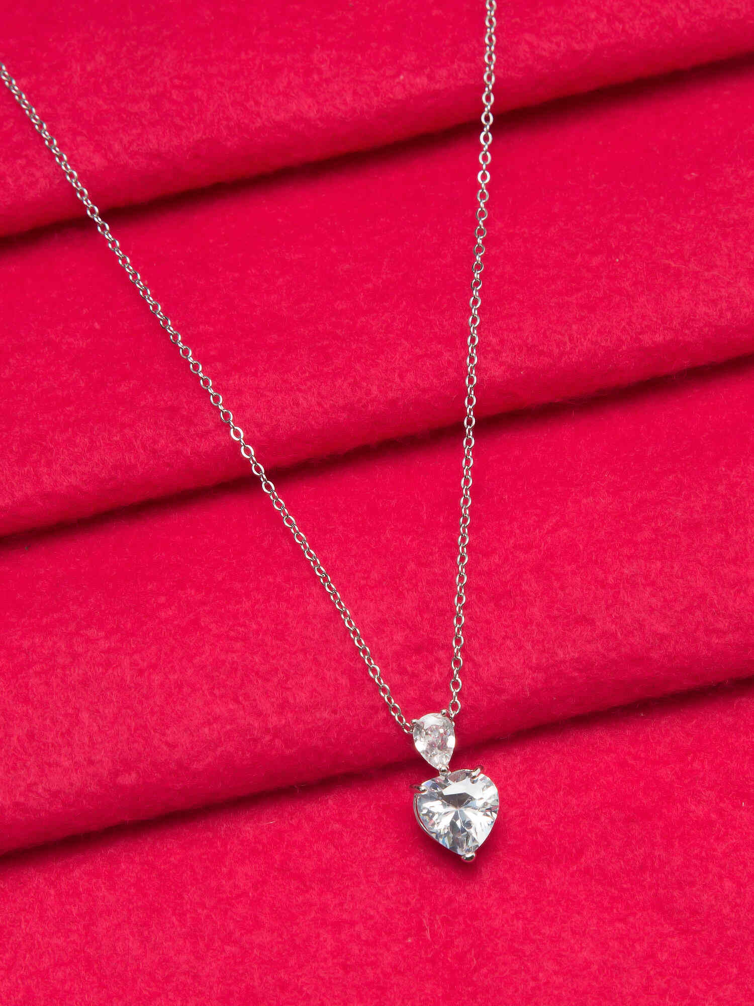 Heart Solitaire Pendant