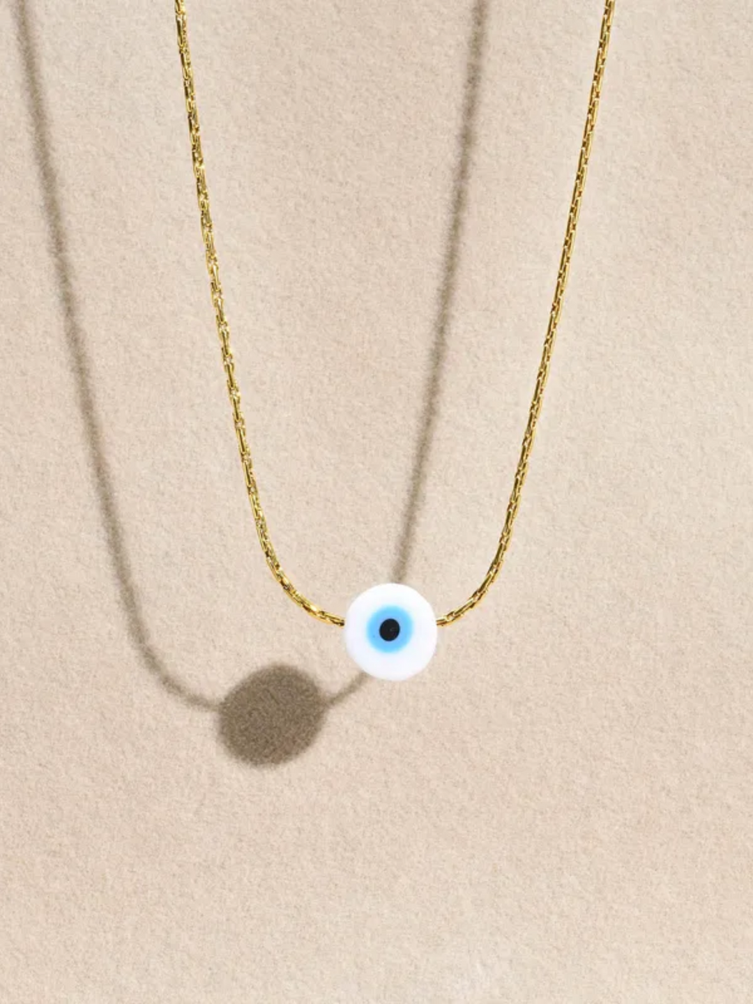 Tiny Blue Eye Necklace for Women