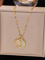 Load image into Gallery viewer, Sun and Moon Pendant Necklace
