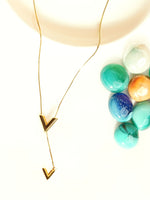 Load image into Gallery viewer, Long Gold Pendant Necklace
