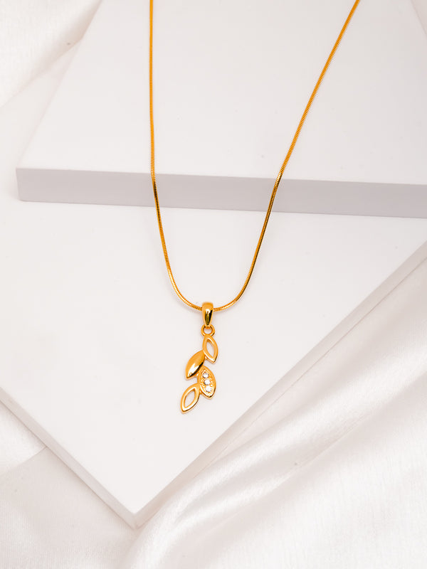 Gold Leaf Pendant for Women