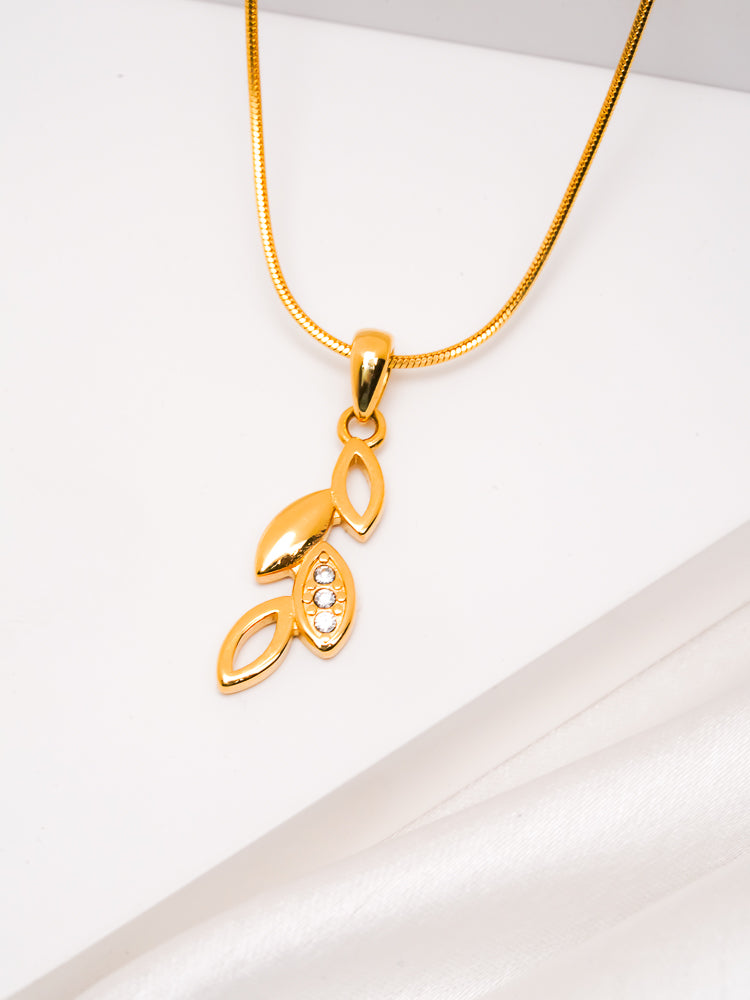 Gold Leaf Pendant for Women