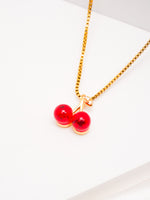 Load image into Gallery viewer, Cherry Pendant and Earring Set
