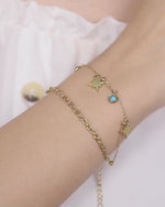 Load and play video in Gallery viewer, Double Chain Star Bracelet
