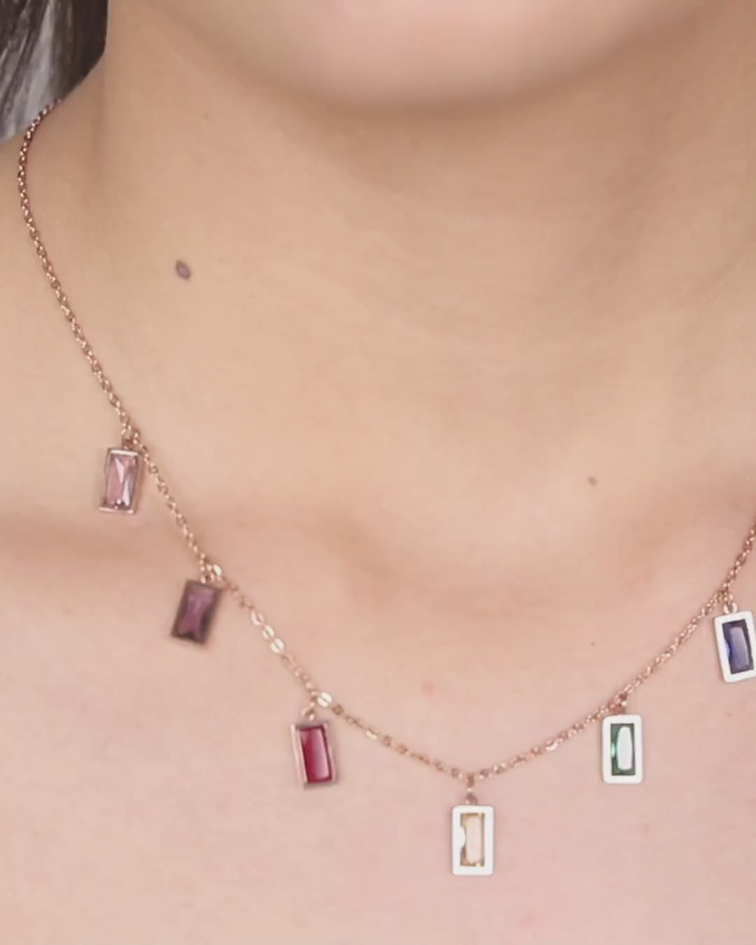 Colorful Zircon Pendant