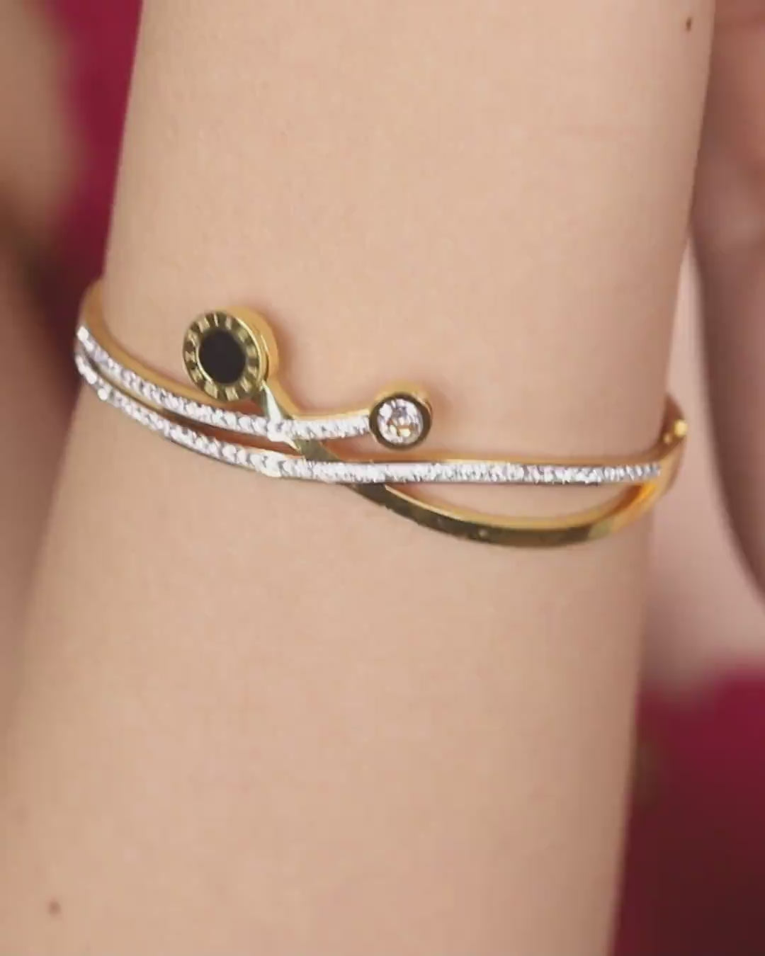 Black Zircon Stone Bracelet